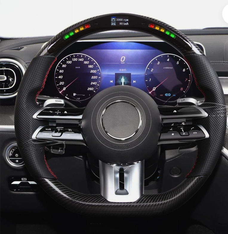 Mercedes-Benz stock vs sport steering wheel - Mercedes-AMG Performance wheel
