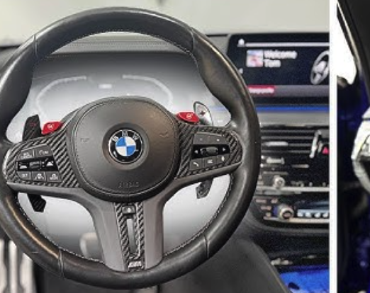 BMW stock vs sport steering wheel - BMW M Performance wheel